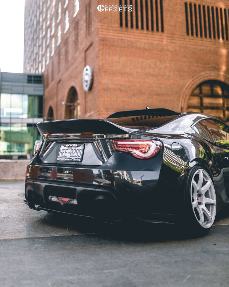 2014 Subaru BRZ with 18x9.5 22 Work Emotion T7r and 215/40R18 