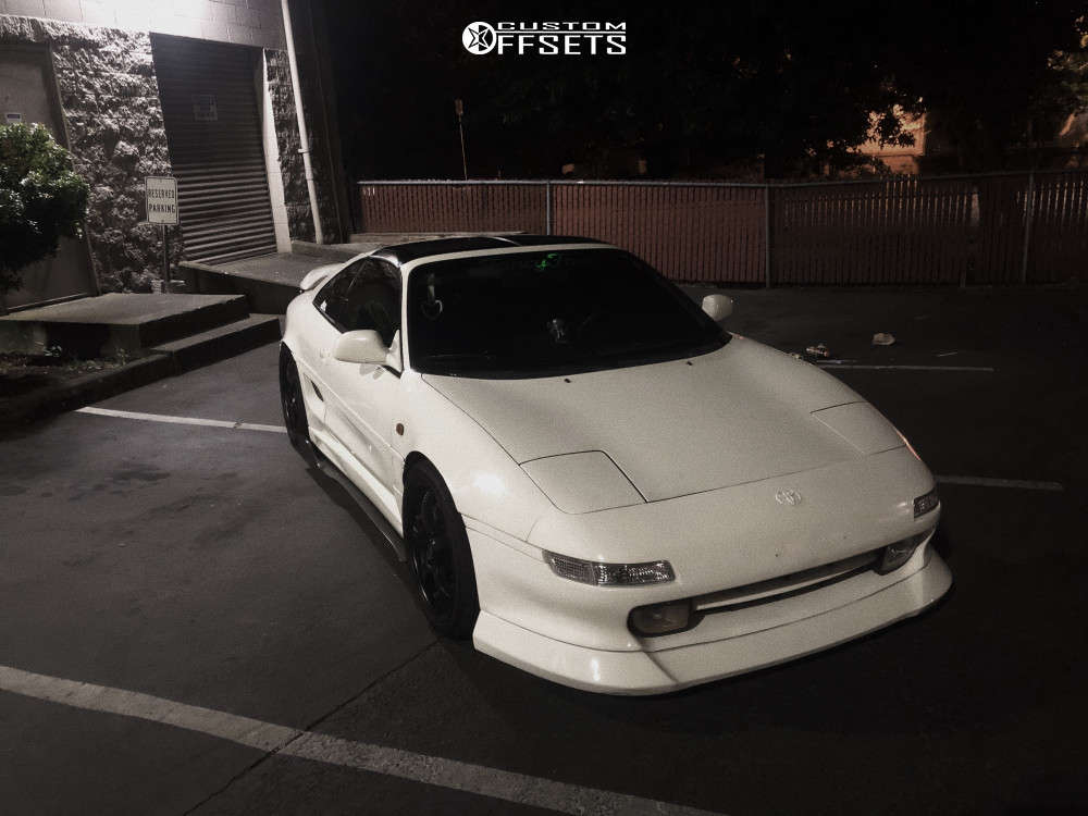 1991 Toyota MR2 with 17x7 45 Motegi Mr131 and 205/40R17