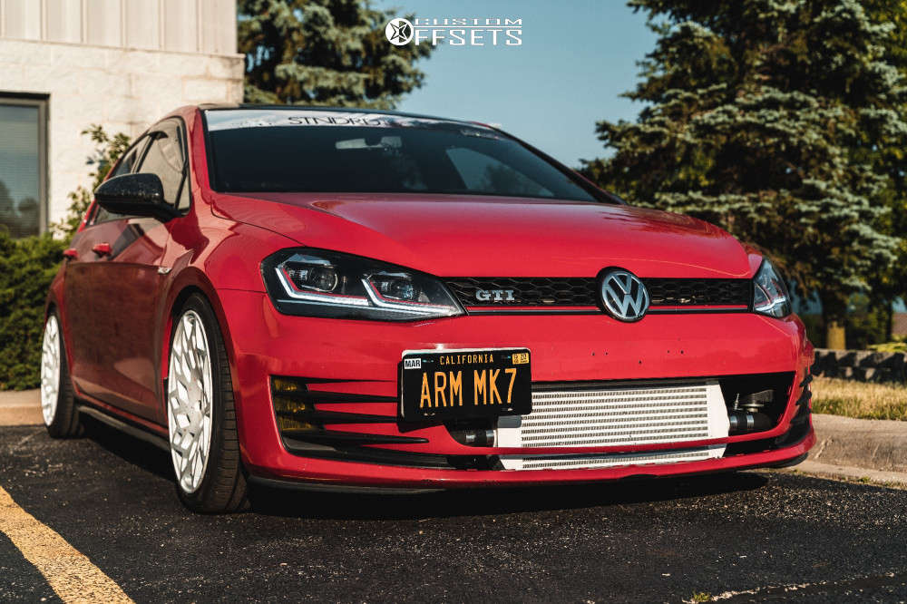 2015 Volkswagen GTI with 18x8.5 38 WatercooledIND Md1 and 225/40R18