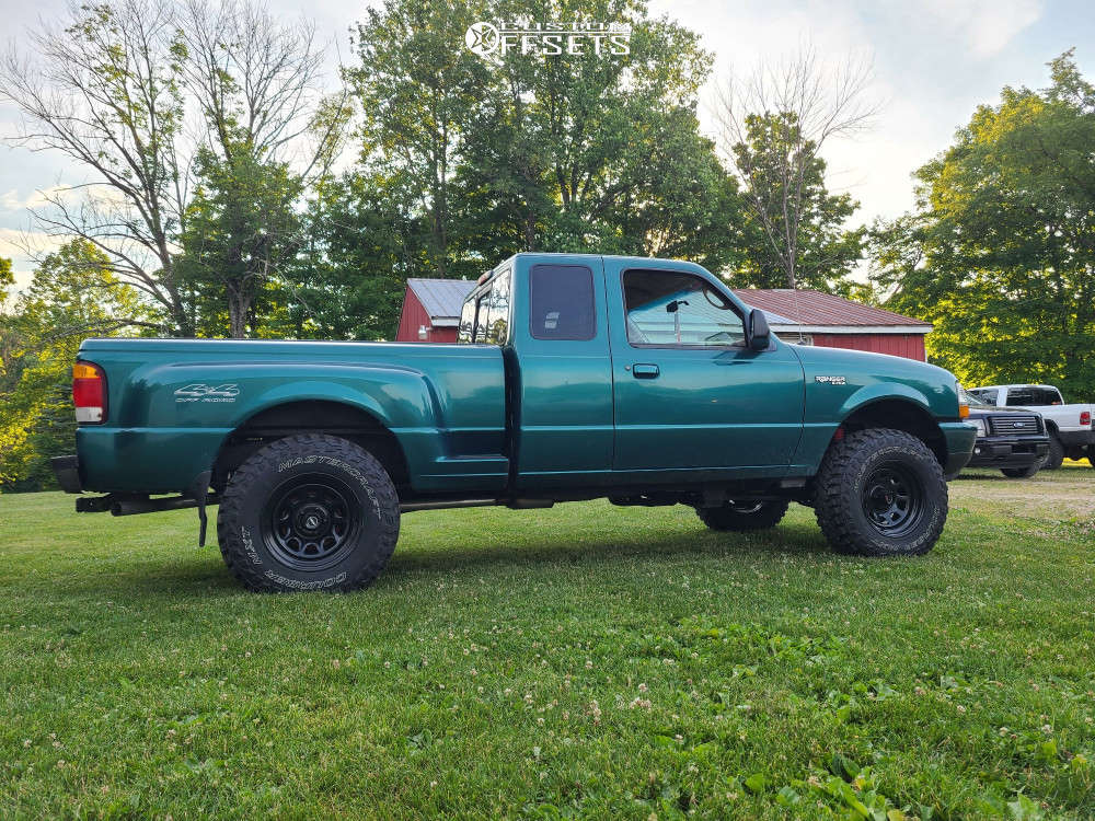 1998 Ford Ranger with 16x8 -6.35 Pro Comp 51 and 265/75R16 Mastercraft ...