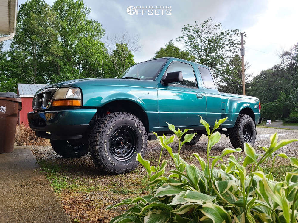 1998 Ford Ranger with 16x8 -6.35 Pro Comp 51 and 265/75R16 Mastercraft ...