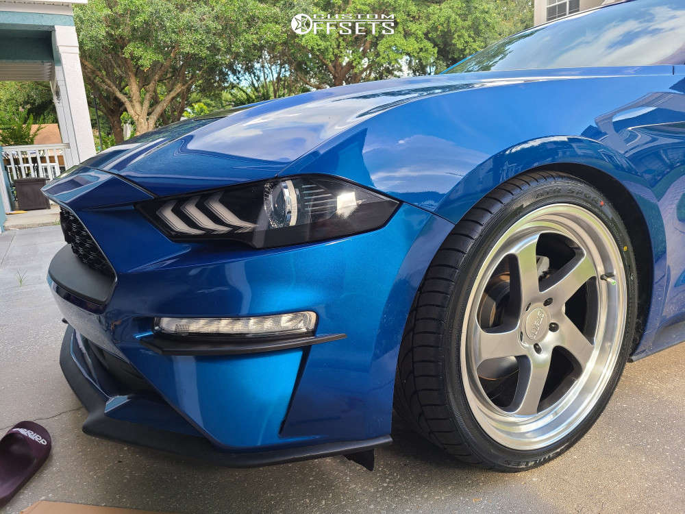 2018 Ford Mustang with 20x8.5 17 F1R F28 and 255/35R20 Achilles Atr ...