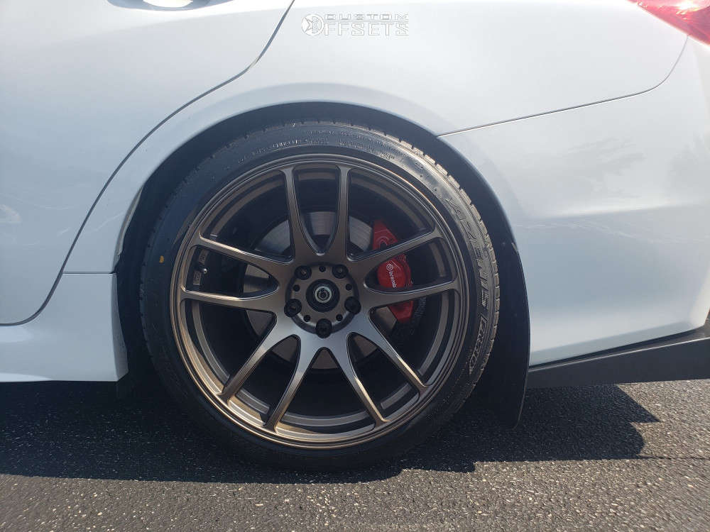 2020 Subaru WRX with 18x10.5 22 ESR Sr08 and 255/35R18 Falken Fk510 and ...