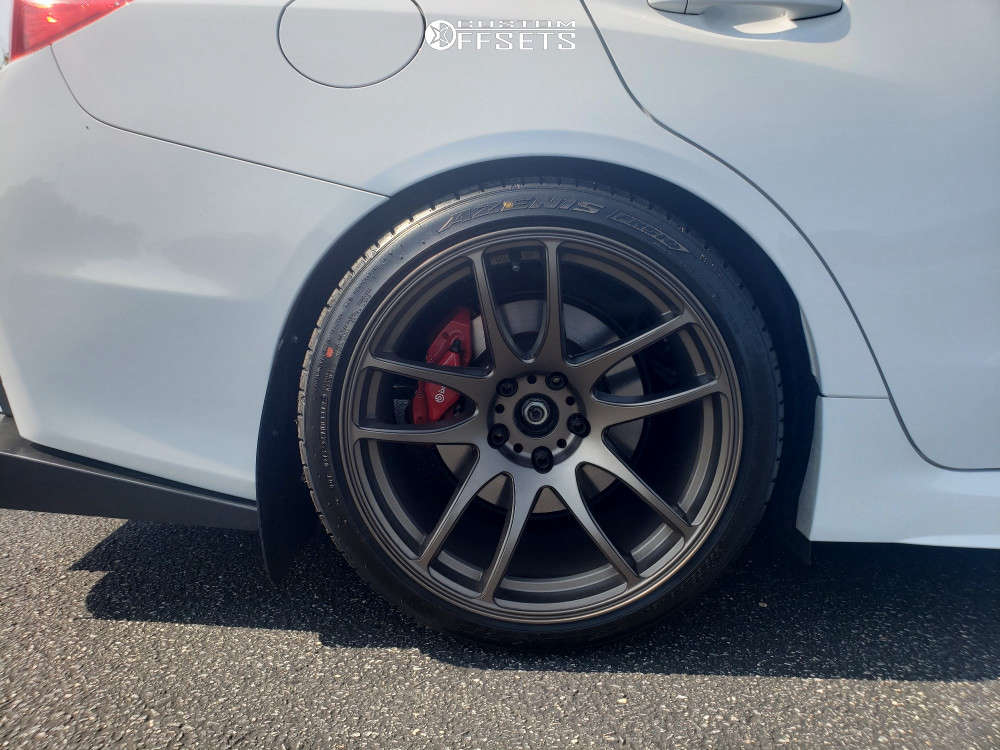2020 Subaru WRX with 18x10.5 22 ESR Sr08 and 255/35R18 Falken Fk510 and ...