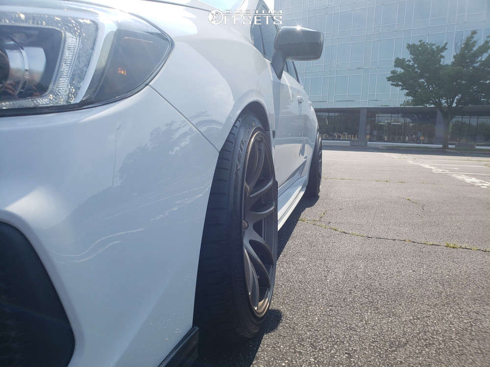 2020 Subaru WRX with 18x10.5 22 ESR Sr08 and 255/35R18 Falken Fk510 and ...