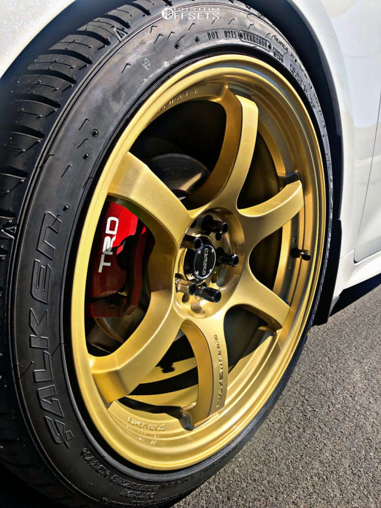 2019 Toyota Corolla with 18x9.5 38 Rays Engineering 57DR and 255/35R18 ...