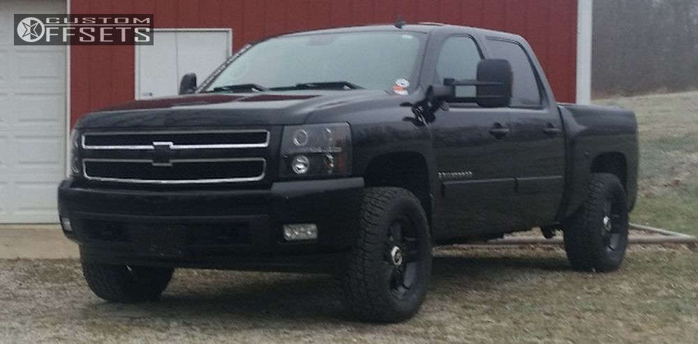 2008 Chevrolet Silverado 1500 with 18x8.5 31 OEM Wheels Stock and 285 ...