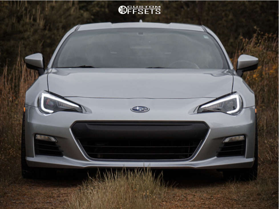 15 Subaru Brz With 18x8 5 35 Avid1 Av32 And 245 40r18 Bfgoodrich G Force Sport Comp 2 And Lowering Springs Custom Offsets