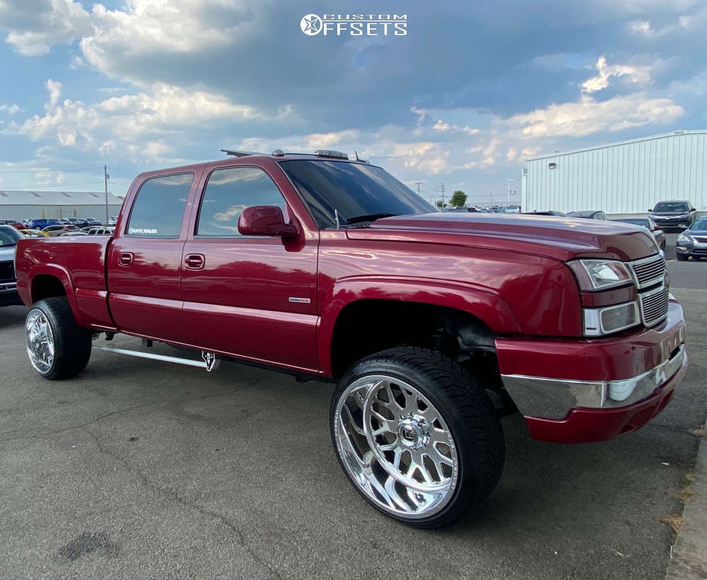 2005 Chevrolet Silverado 2500 HD Wheel Offset Slightly Aggressive