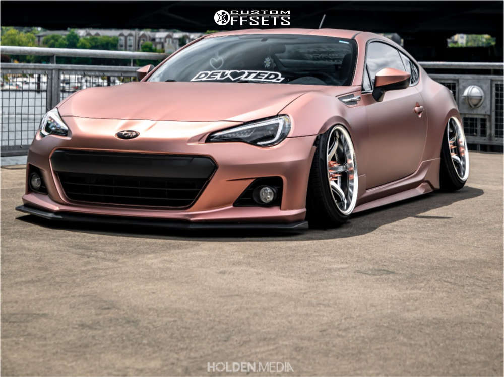 2014 Subaru BRZ with 18x10 -7 Work Emotion T7r 2p and 215/40R18