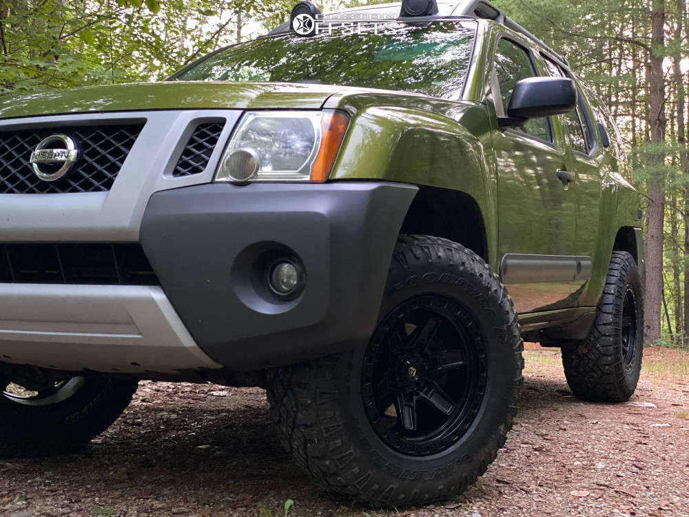 2011 Nissan Xterra with 17x9 Fuel Kicker and 285/70R17 Goodyear