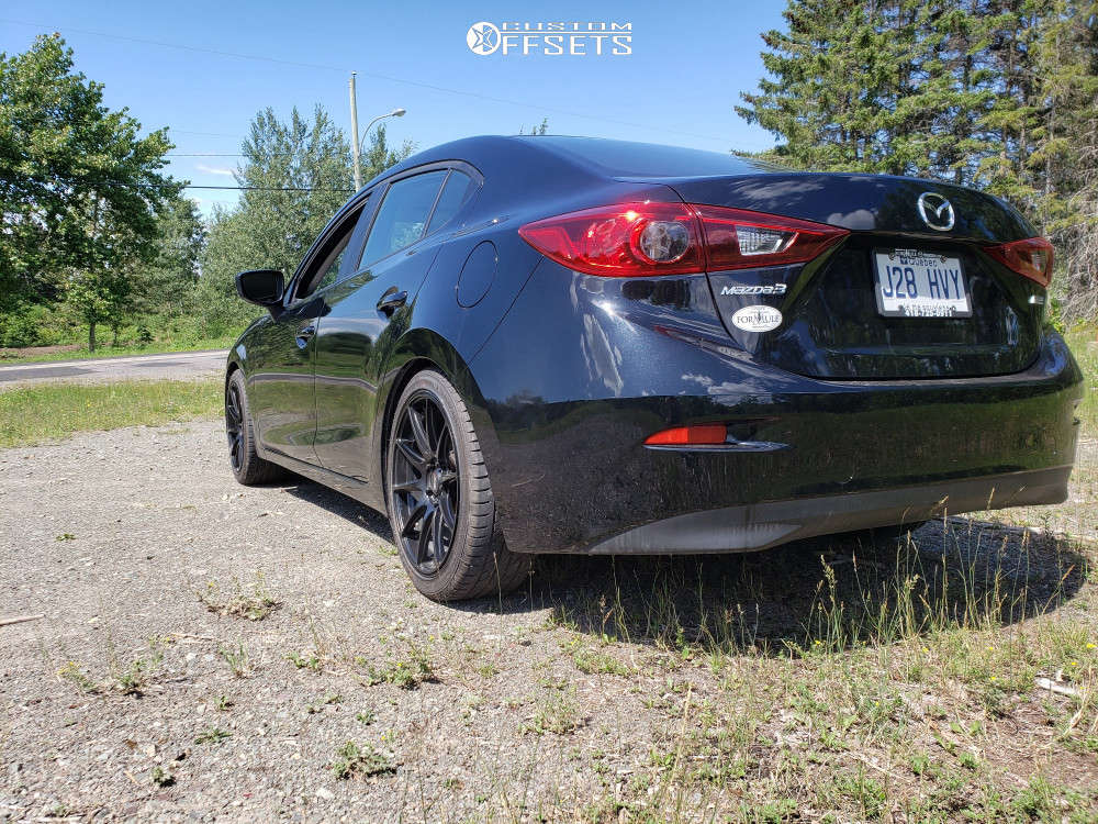 2018 Mazda 3 with 18x8 42 XXR 527 and 225/40R18 Sailun Atrezzo Zsr
