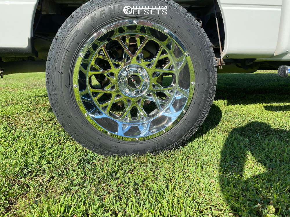 Vision Rocker Chrome 2013 Ford F-150 with 20x12 -51 Vision Rocker and 32/12.5R20 Kenda ...