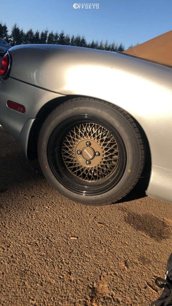 2003 Mazda Miata with 15x8.5 15 Klutch Sl1 and 195/50R15 Nankang