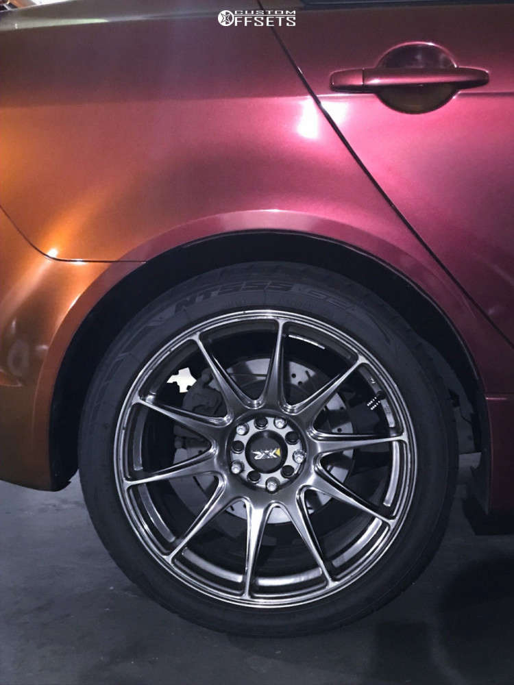 2014 Mitsubishi Lancer with 18x8.75 35 XXR 527 and 235/45R18 Nitto ...
