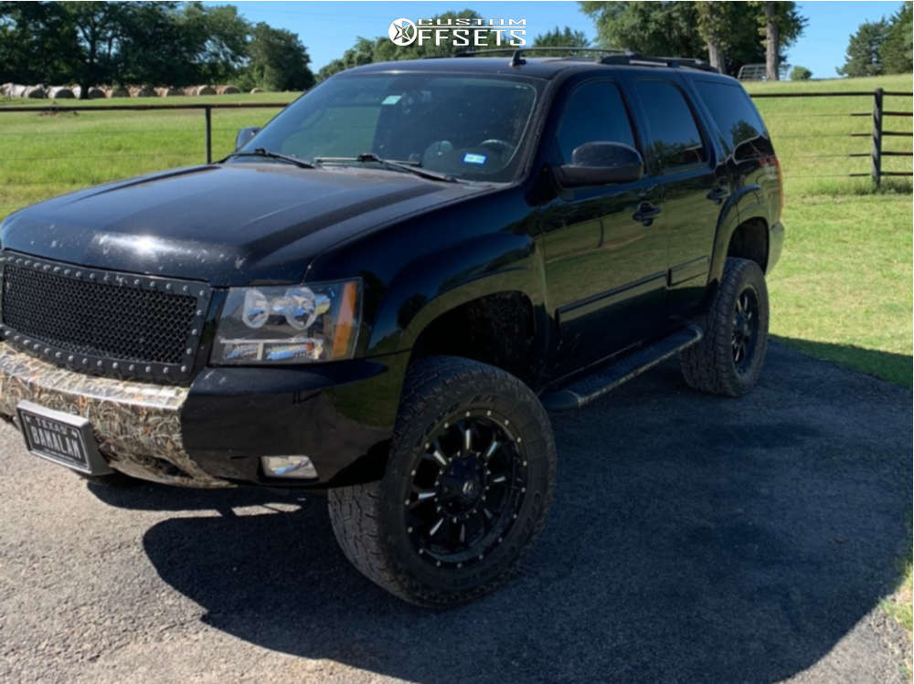 2013 Chevrolet Tahoe with 20x10 24 Fuel Hardline and 33/10.5R20 Toyo