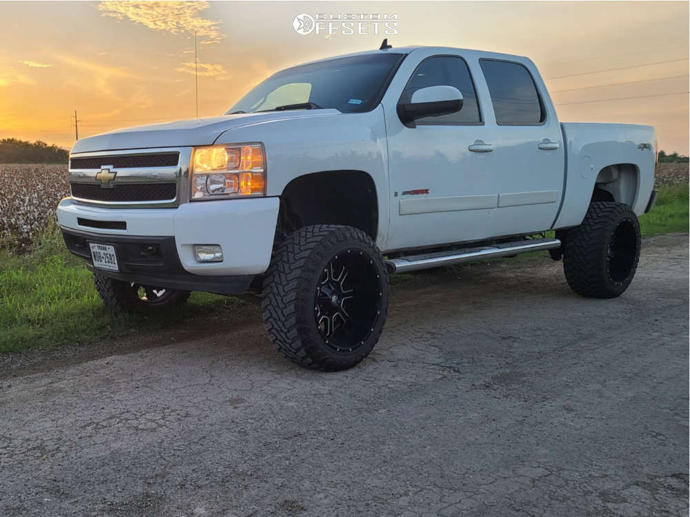 2008 Chevrolet Silverado 1500 with 22x12 -44 Mayhem Fierce and 35