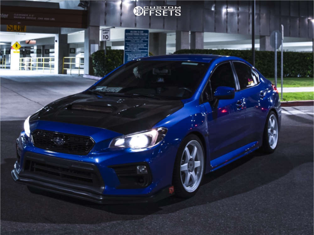 2018 Subaru WRX with 18x9.5 40 Volk Te37rt and 255/35R18 Falken Azenis ...