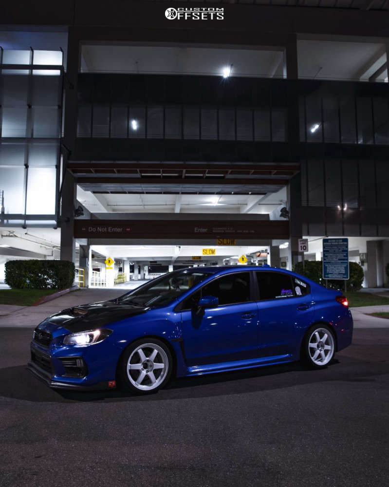 2018 Subaru WRX with 18x9.5 40 Volk Te37rt and 255/35R18 Falken Azenis ...