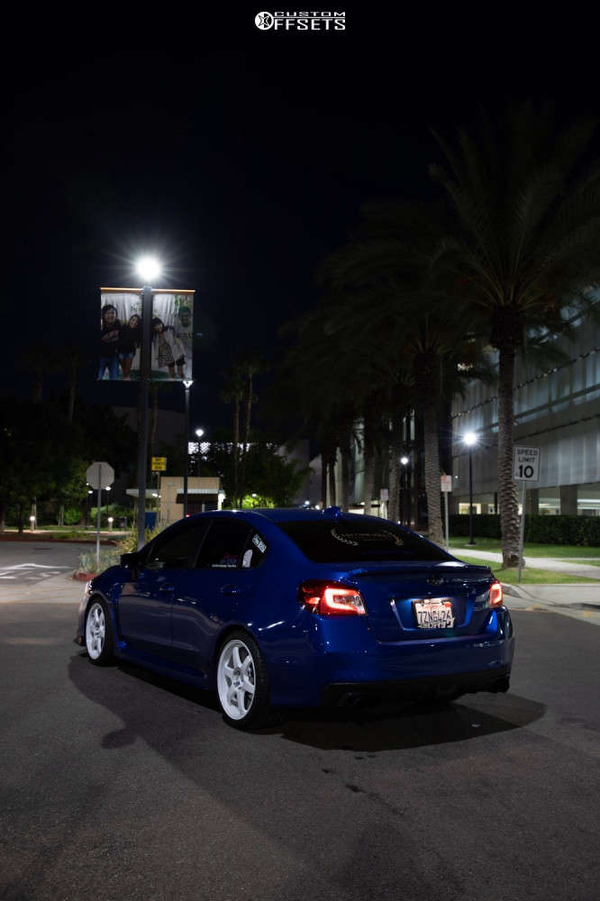 2018 Subaru WRX with 18x9.5 40 Volk Te37rt and 255/35R18 Falken Azenis ...