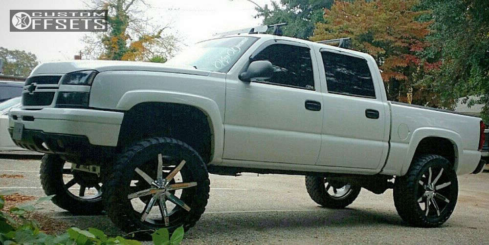 2006 Chevrolet Silverado 1500 with 24x9.5 15 KMC Slide and 37/13.5R24 ...
