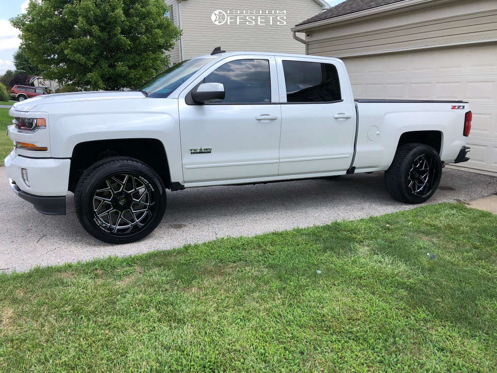 2016 Chevrolet Silverado 1500 with 22x12 -44 Axe Offroad