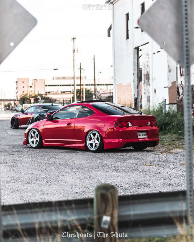 2003 Acura RSX with 18x9 35 Kansei Knp and 215/40R18 Federal SS595 and