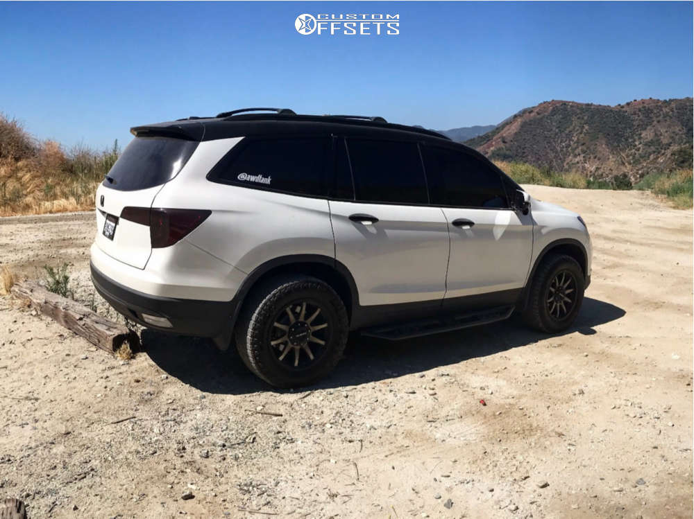 2017 Honda Pilot with 18x8 0 Raceline Shift and 265/60R18 Falken ...
