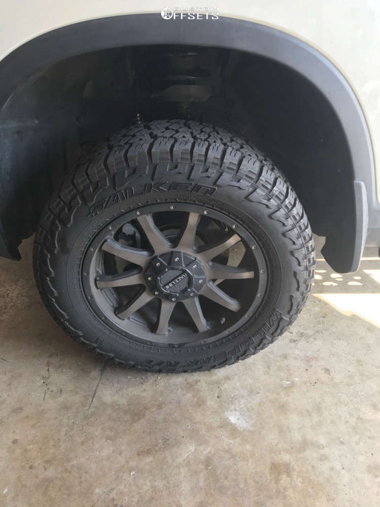 2017 Honda Pilot with 18x8 0 Raceline Shift and 265/60R18 Falken ...