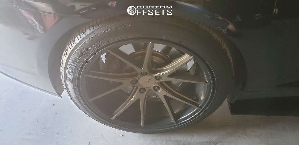 2014 Chevrolet Camaro with 20x9 22 Azad AZ36 and 245/45R20 Yokohama ...
