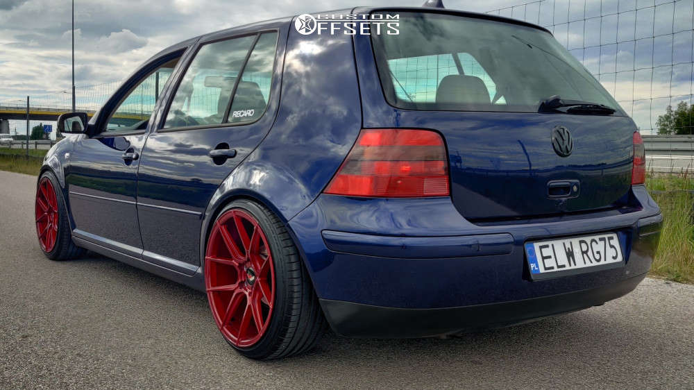 2001 Volkswagen Golf with 18x8.5 22 Japan Racing JR30 and 215/40R18 ...