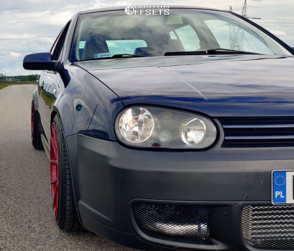 2001 Volkswagen Golf with 18x8.5 22 Japan Racing JR30 and 215/40R18 ...