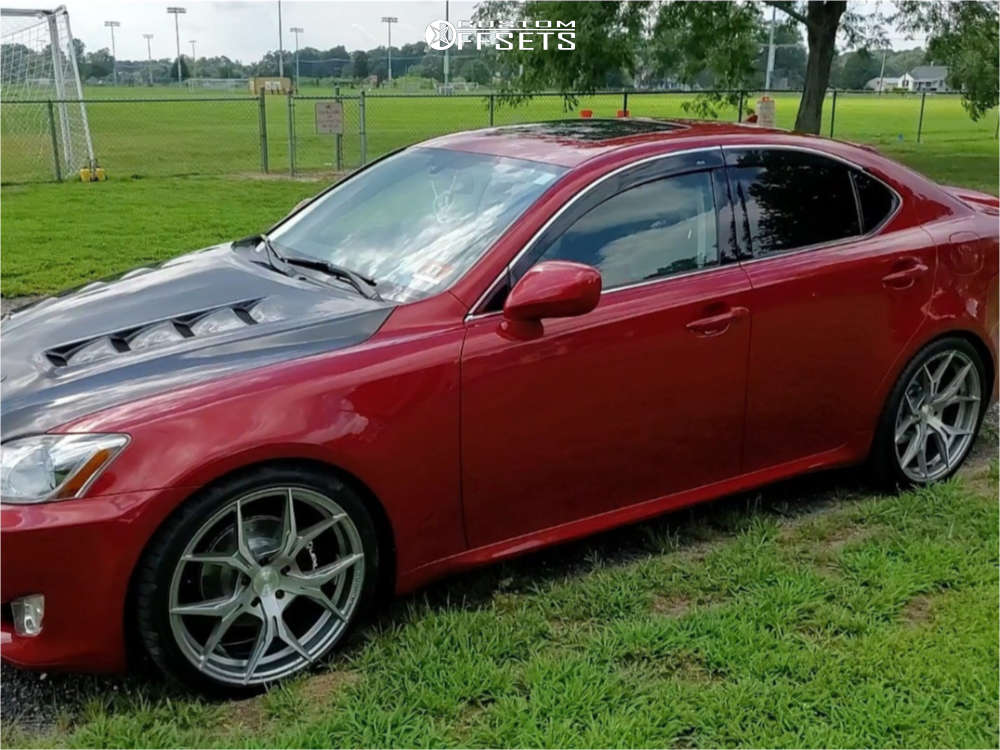 2007 Lexus IS250 with 19x8.5 35 Rohana Rfx5 and 235/35R19 Hankook