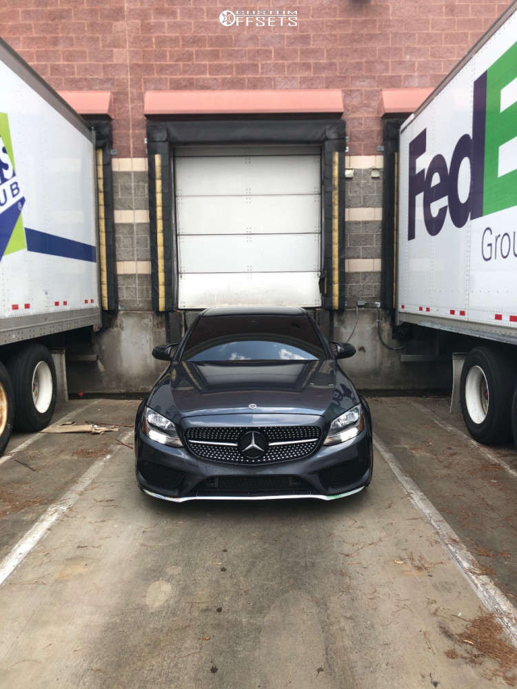 2015 MercedesBenz C300 with 19x8.5 42 Niche Form and 225/40R19 Toyo