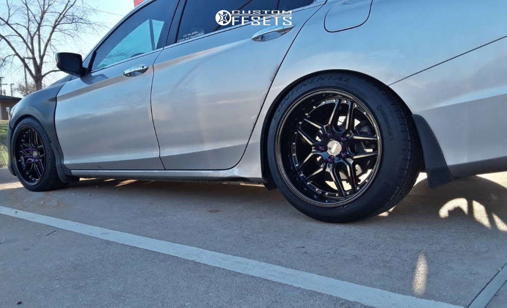 2014 Honda Accord with 18x9.5 35 ESR CS15 and 235/40R18 Continental ...