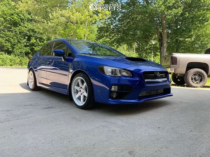 2017 Subaru WRX with 18x9.5 35 ESR Sr07 and 245/40R18