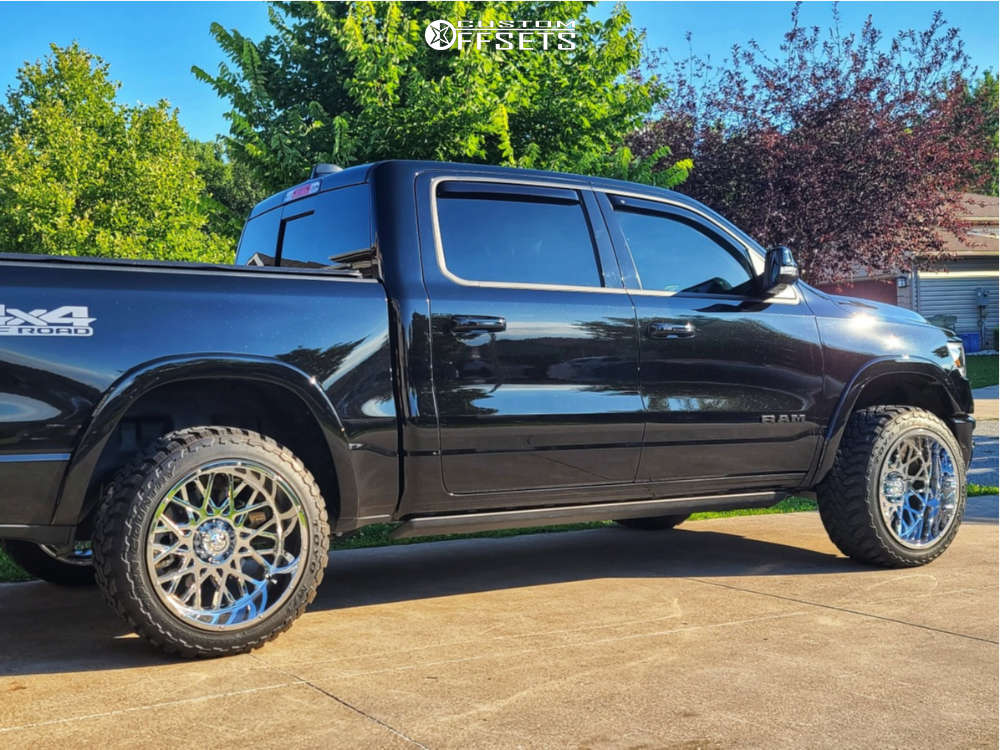 Vison Rocker Rims 2019 Ram 1500 with 22x12 -51 Vision Rocker and 33/12.5R22 Toyo Tires ...