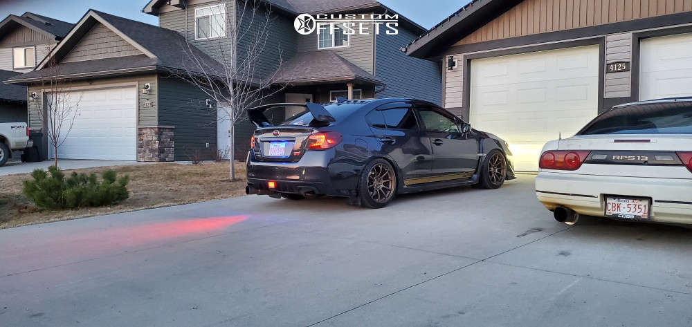 2015 Subaru WRX STI with 18x10 35 Volk Ze40 and 255/35R18 Nitto
