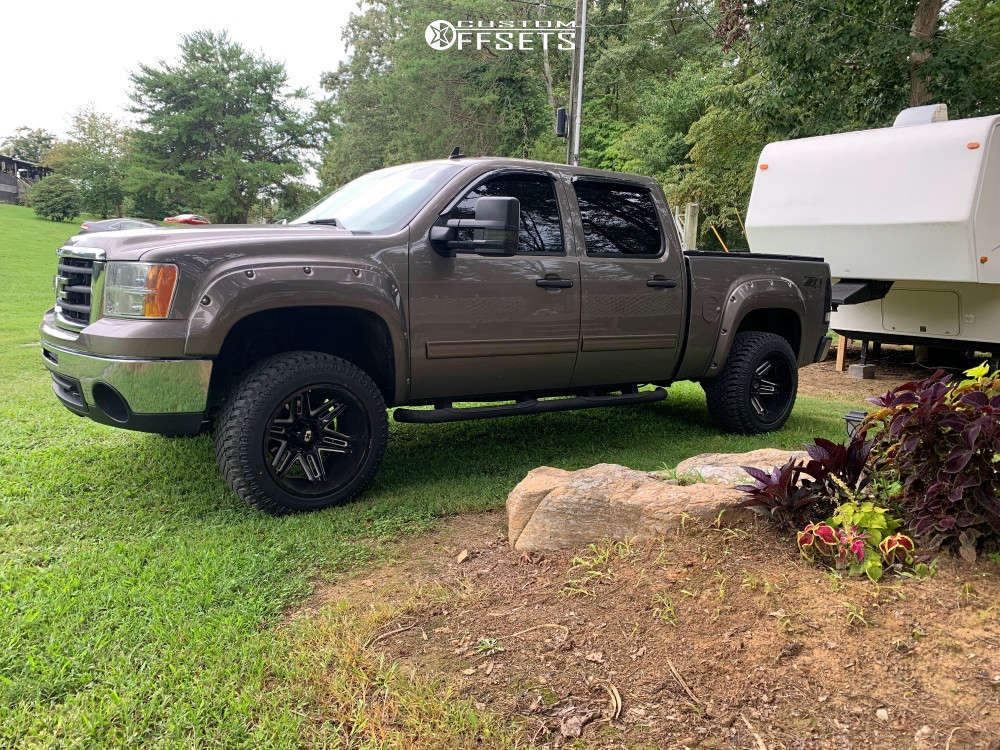 2012 GMC Sierra 1500 with 20x12 -51 Vision Razor and 33/12.5R20 Atturo ...