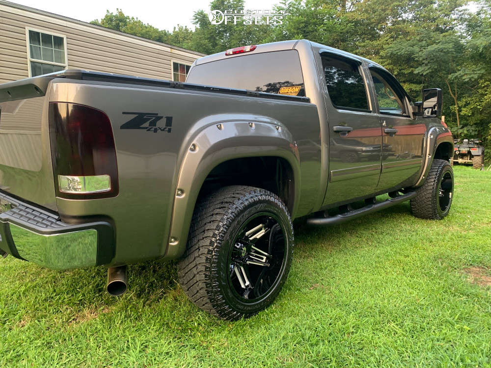 2012 GMC Sierra 1500 with 20x12 -51 Vision Razor and 33/12.5R20 Atturo ...