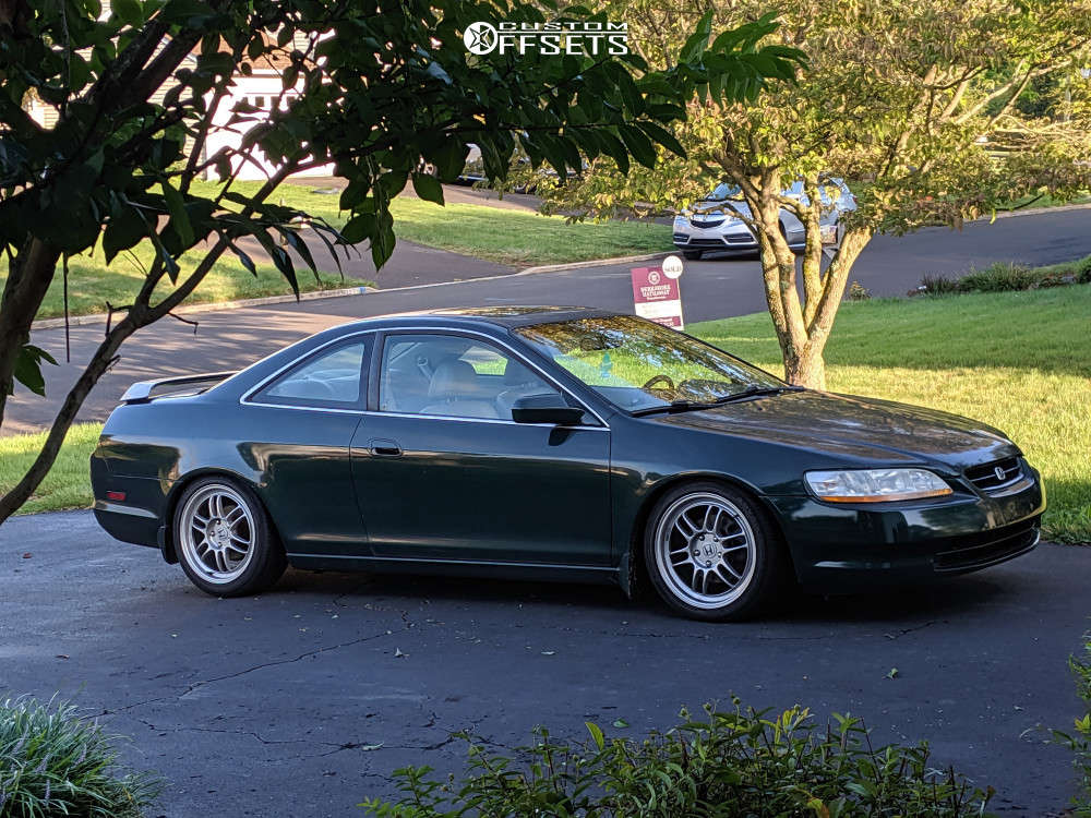 1998 Honda Accord with 17x8 45 Enkei RPF1 and 215/45R17 Yokohama ADVAN