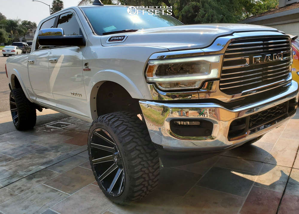 Fuel Contra 24x12 44 Black Milled D61524201747 Custom Offsets