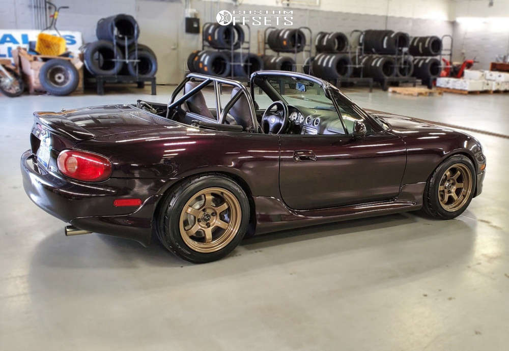 2004 Mazda Miata with 15x8 20 JNC Jnc013 and 205/50R15 Nitto Nt05