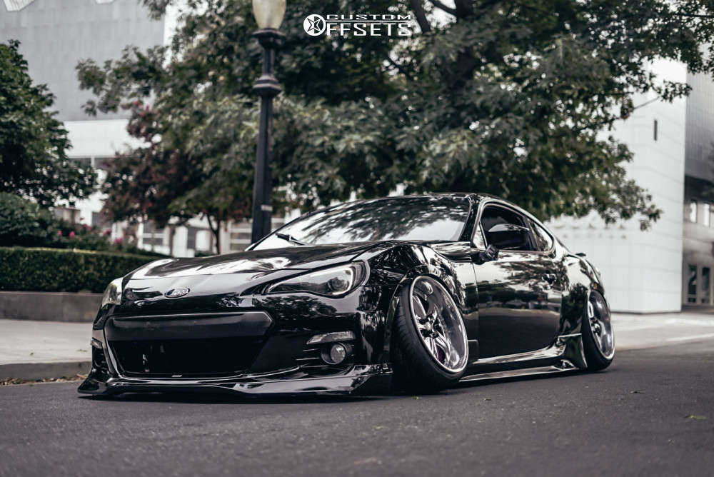 2013 Subaru BRZ with 18x9.5 0 Work VS KF and 215/35R18 Federal SS595 ...