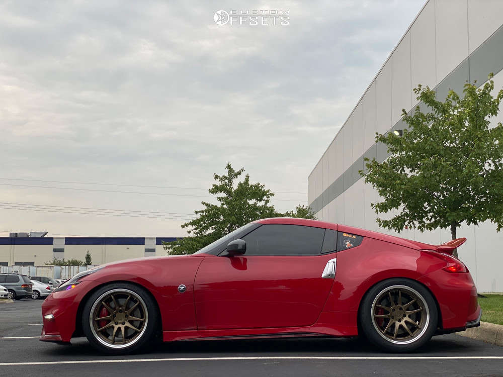 2016 Nissan 370Z with 19x9.5 15 Aodhan DS02 and 245/40R19 Cooper A/t3 ...