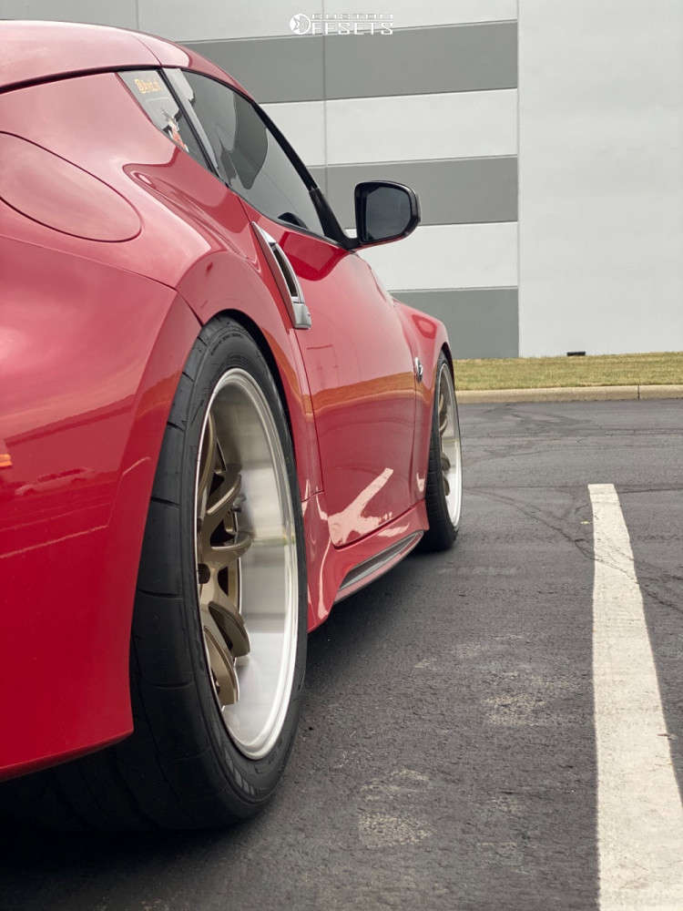 2016 Nissan 370Z with 19x9.5 15 Aodhan DS02 and 245/40R19 Cooper A/t3 ...