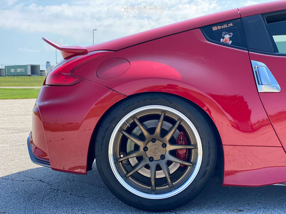 2016 Nissan 370Z with 19x9.5 15 Aodhan DS02 and 245/40R19 Cooper A/t3 ...