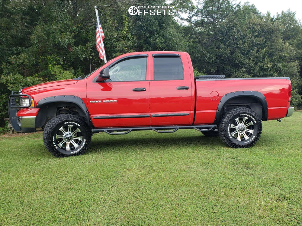 2004 Dodge Ram 2500 with 18x9 20 Raceline Raptor and 325/65R18 Cooper ...