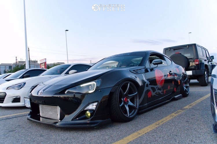 2014 Scion FR-S with 18x9.5 22 Kansei Tandem and 225/35R18 Nankang