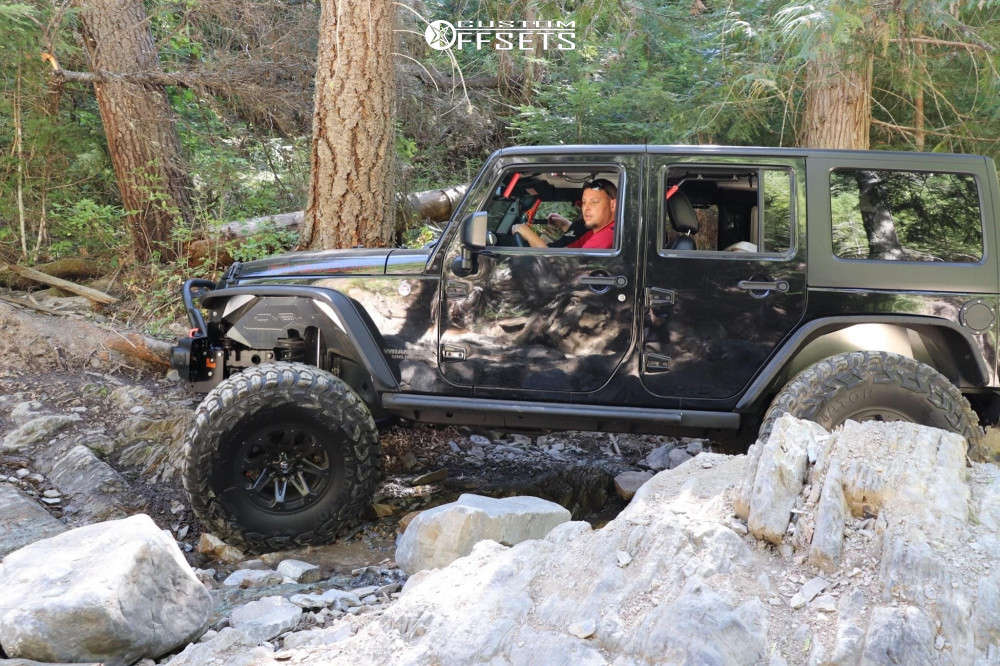 2017 Jeep Wrangler JK with 17x9 -12 Ballistic Jester and 40